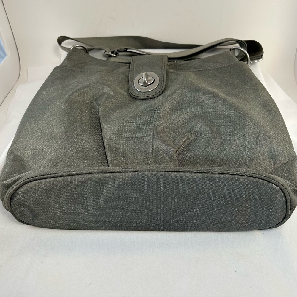 BAGGALLINI SORRENTO RFID HOBO BAG-BLUEFLY LIGHT GRAY